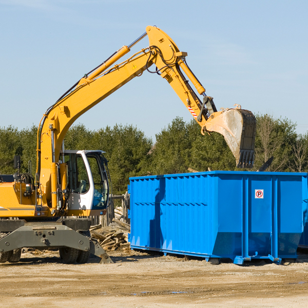 can i rent a residential dumpster for a construction project in Pamelia Center